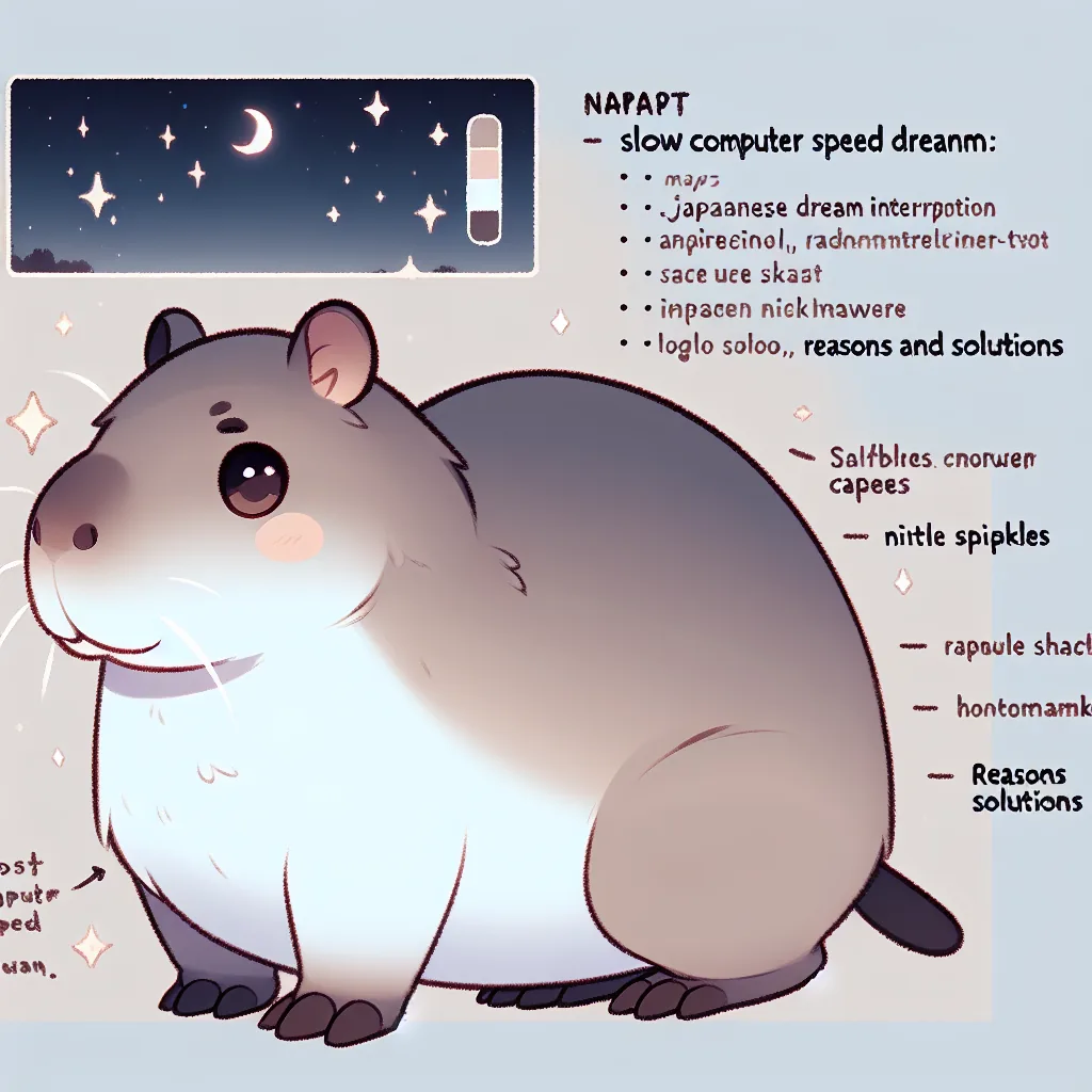 컴퓨터 속도가 느린 꿈: 이유와 해결 방법