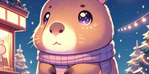 크리스마스 시장에서 누군가를 만나는 꿈의 의미 크리스마스 시장 꿈 해석 可愛いカワウソのイラスト 夢占い