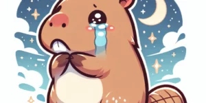 명치를 잡고 울고 있는 꿈의 상징 파헤치기 명치 꿈 해석 可愛いカワウソのイラスト 夢占い